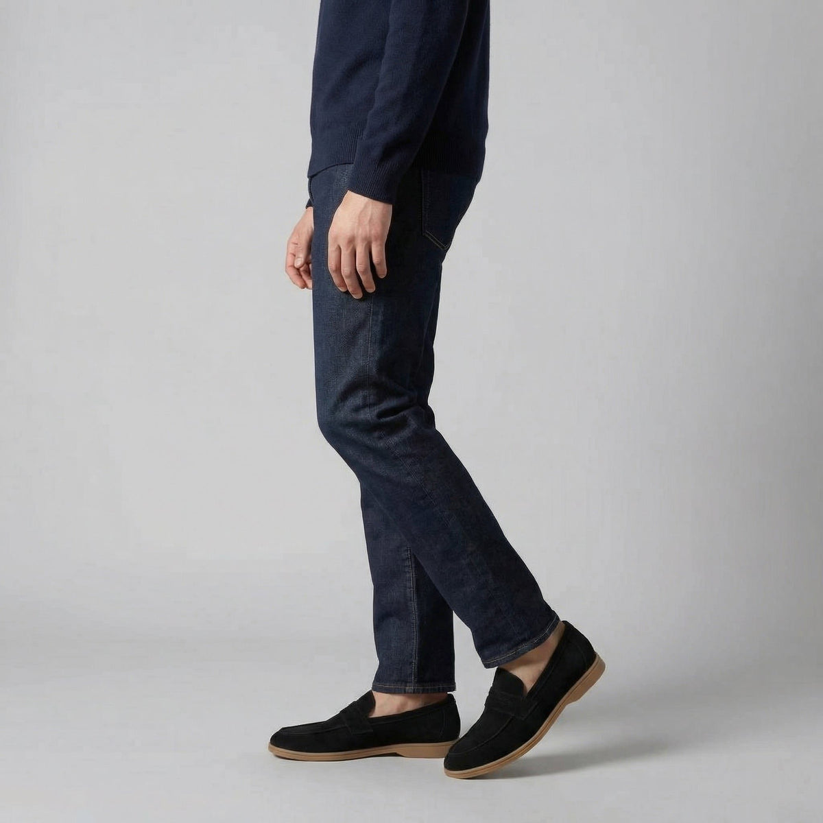 Yannick | Men's Suede Penny Loafers