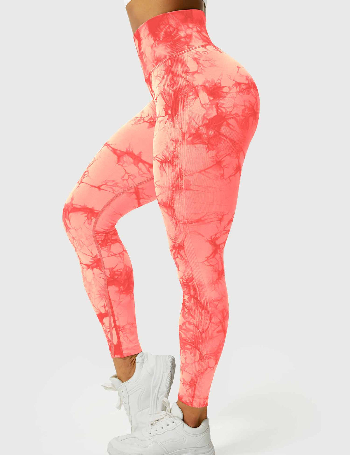 Women's High-Waist Scrunch Tie-Dye Gym Leggings