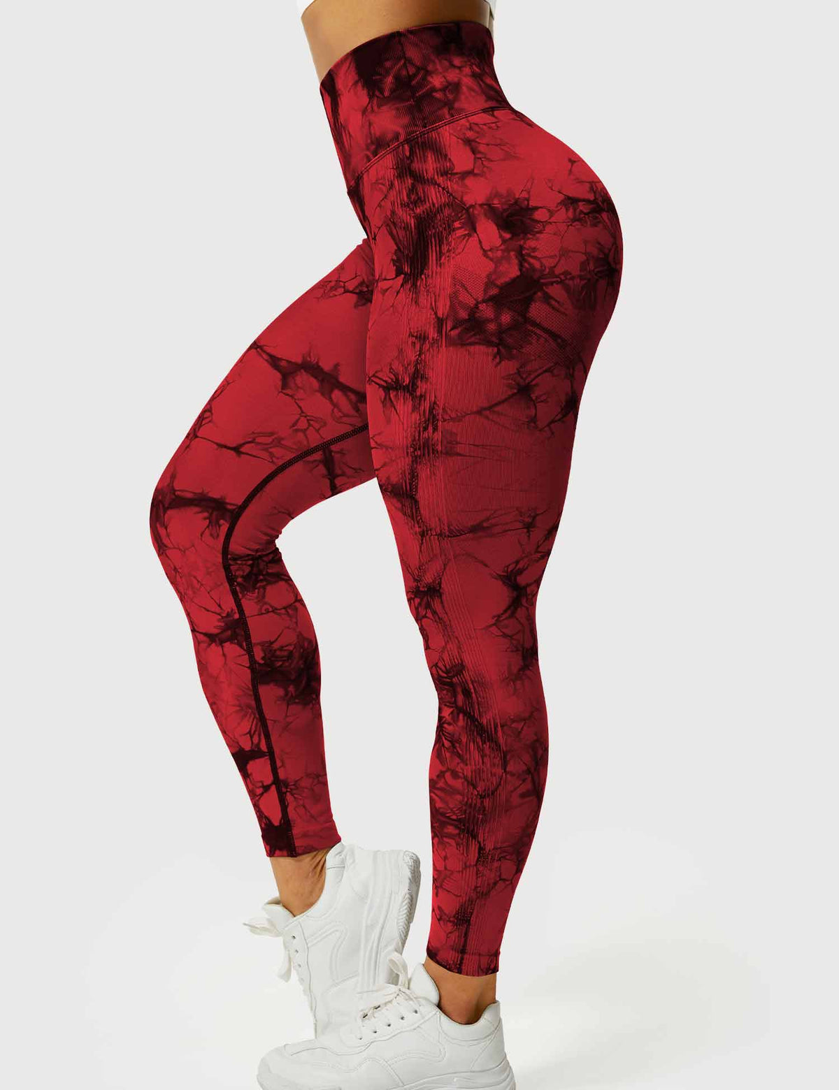 Women's High-Waist Scrunch Tie-Dye Gym Leggings