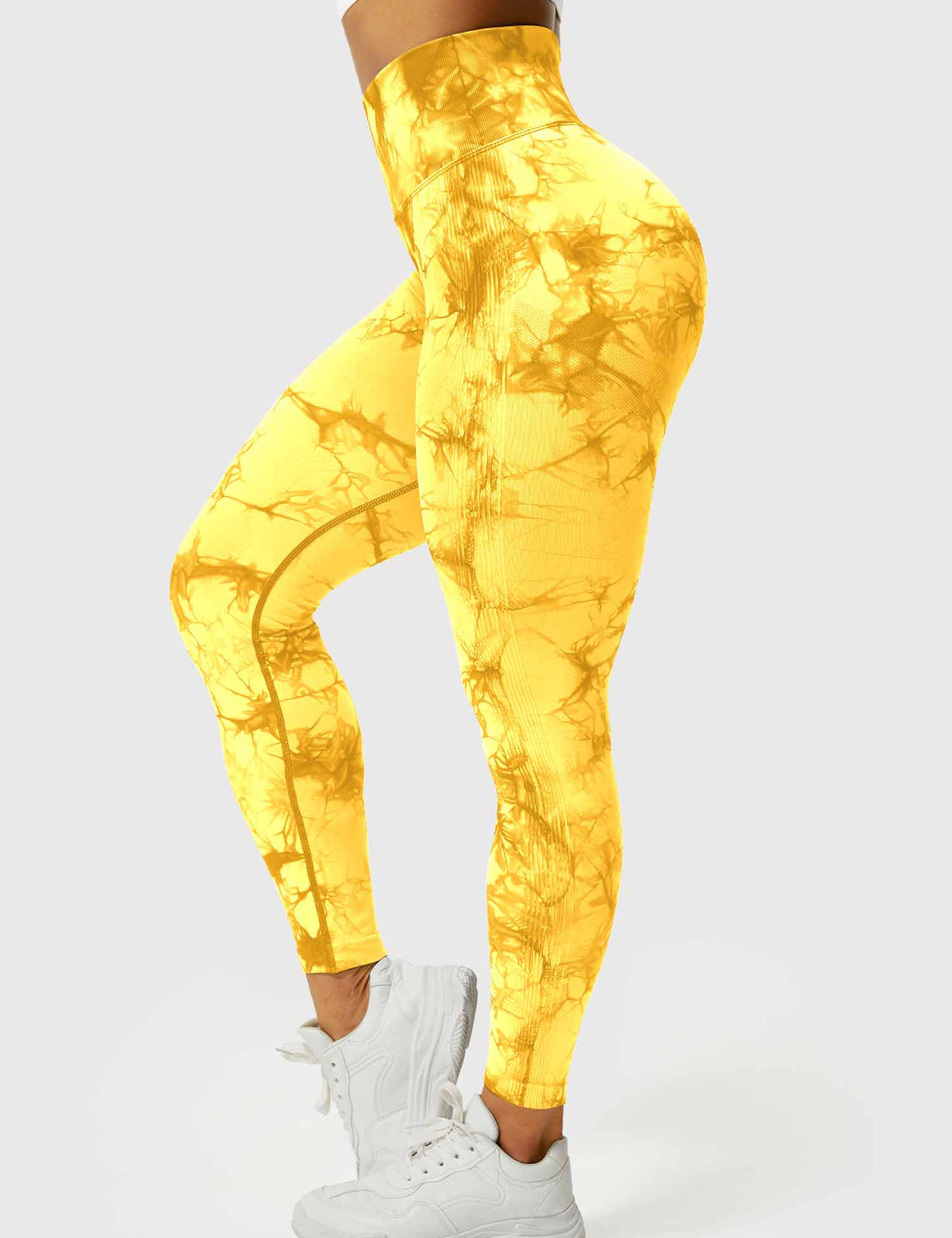Women's High-Waist Scrunch Tie-Dye Gym Leggings