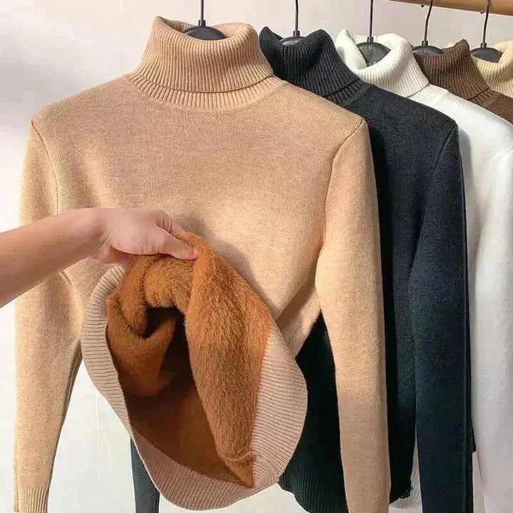 Briony | Fleece-Lined Turtleneck Sweater
