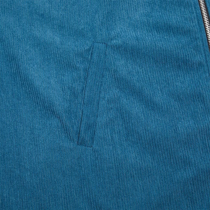 Zip-Up Blouson Jacket with Cargo Pockets for Men