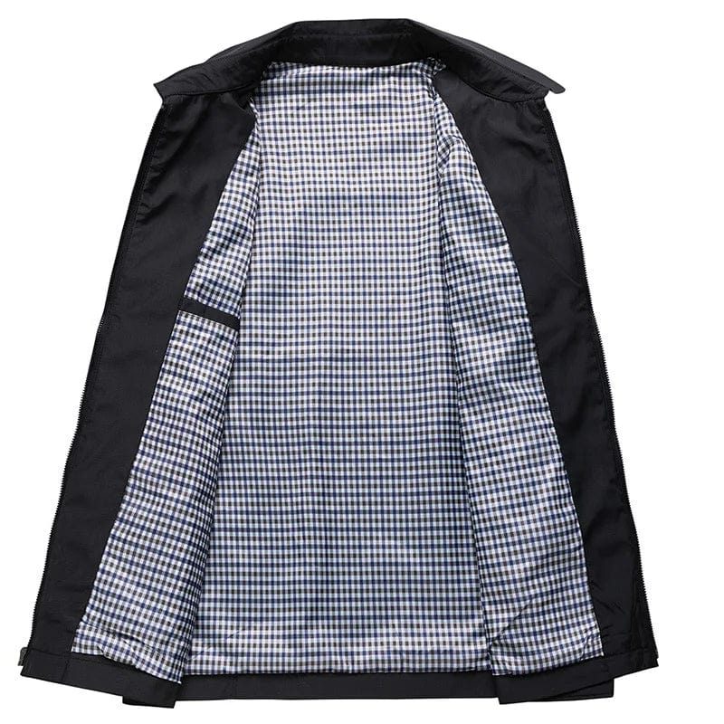 Zip-Up Collar Jacket for Men