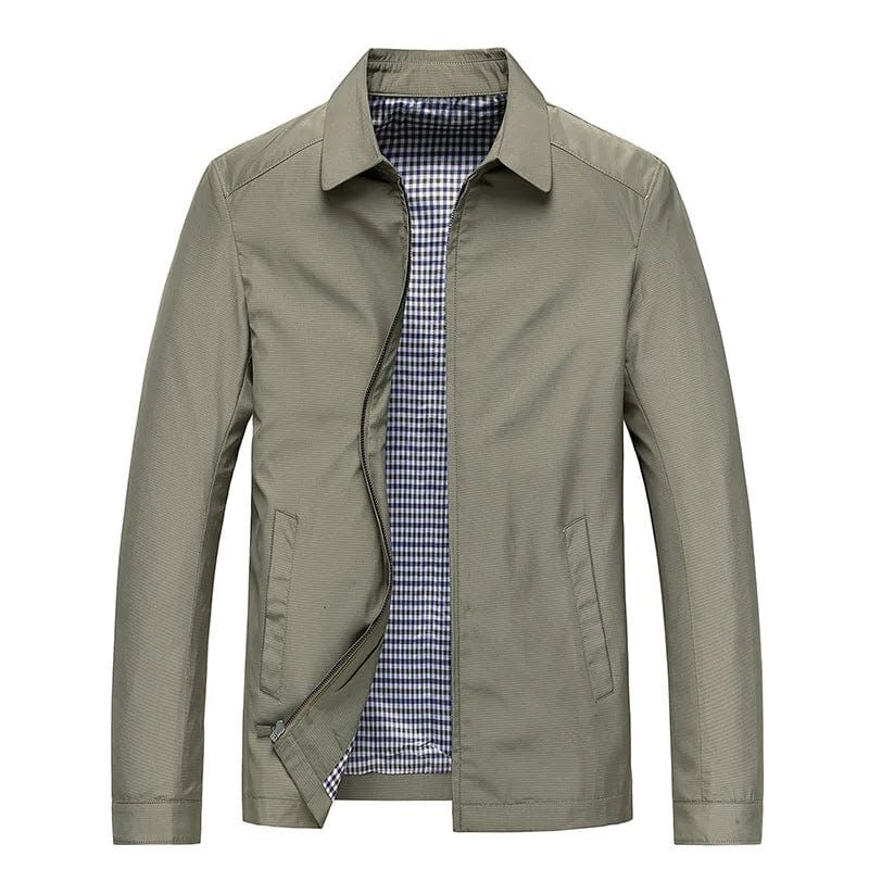 Zip-Up Collar Jacket for Men