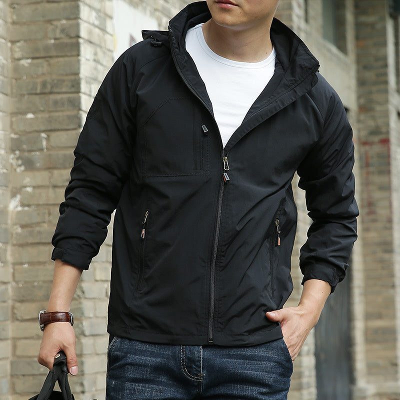 Zip-Up Overshirt Jacket for Men