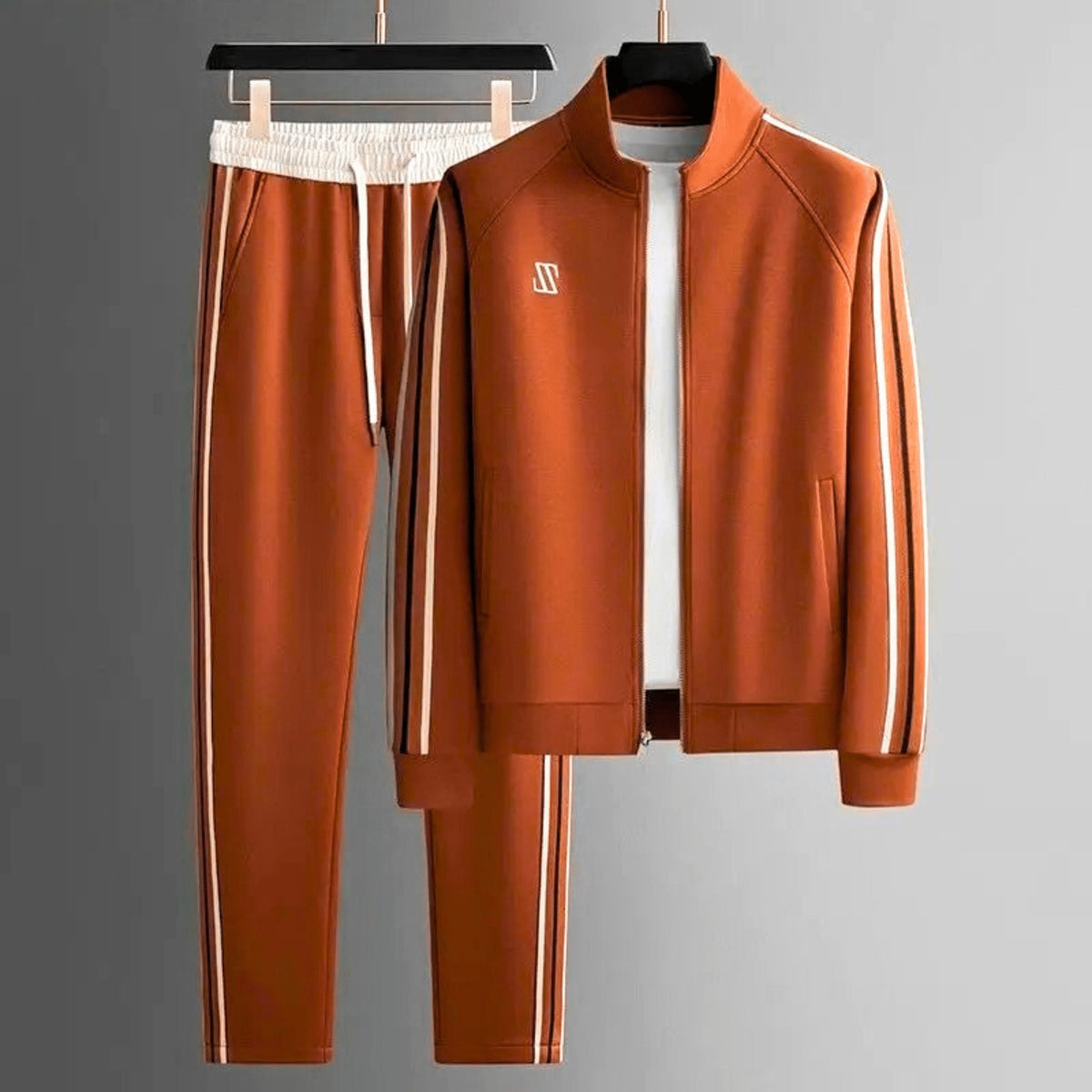 Zip-Up Tracksuit Set for Men