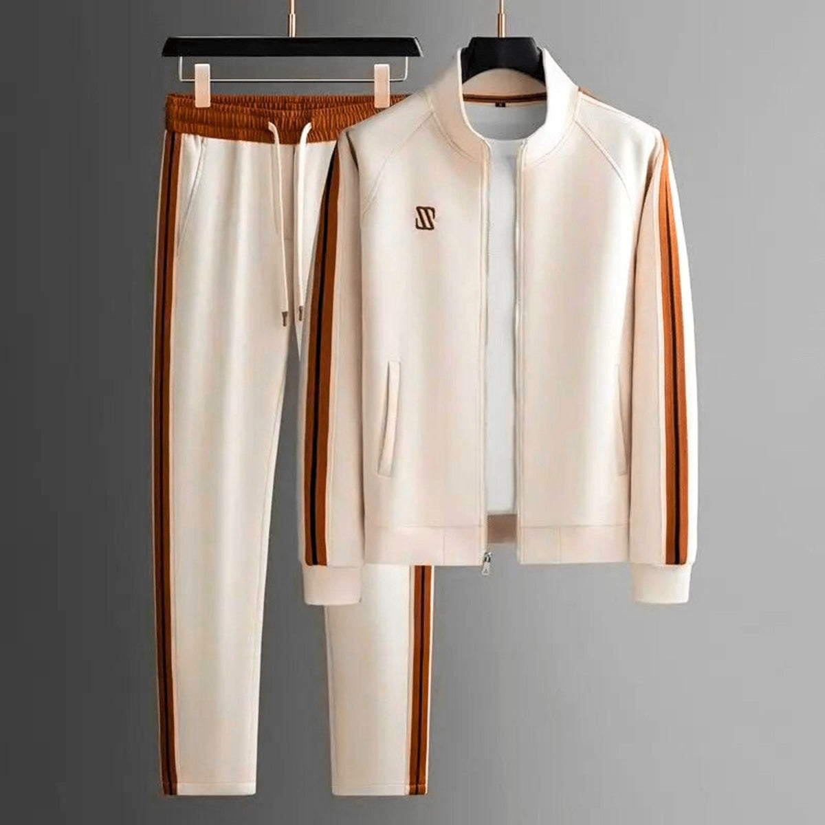 Zip-Up Tracksuit Set for Men