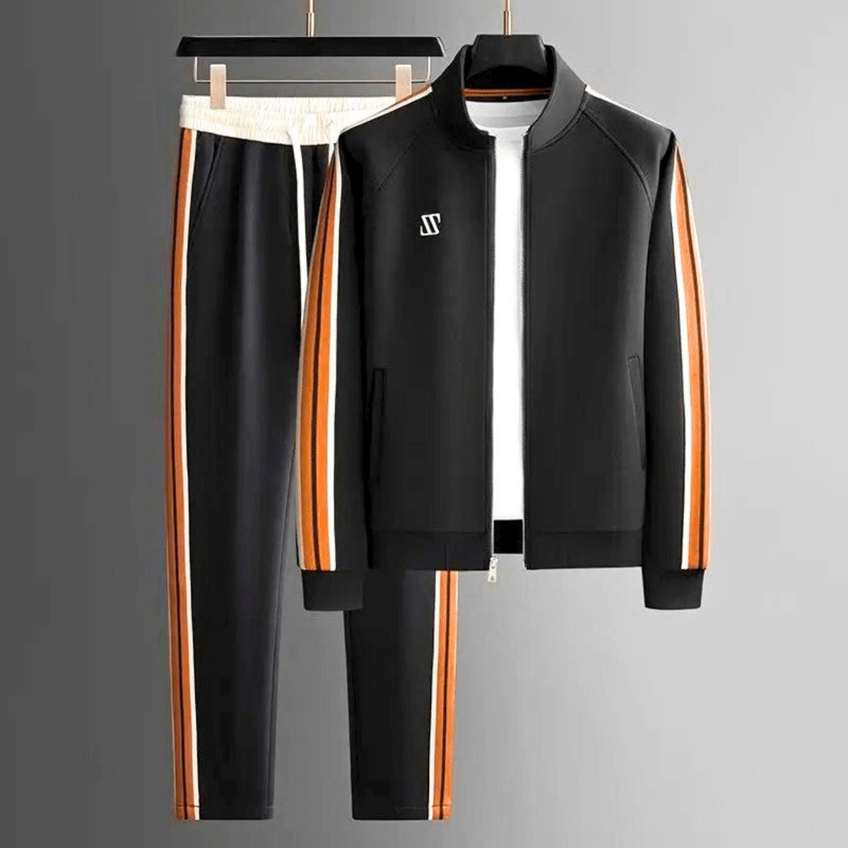 Zip-Up Tracksuit Set for Men