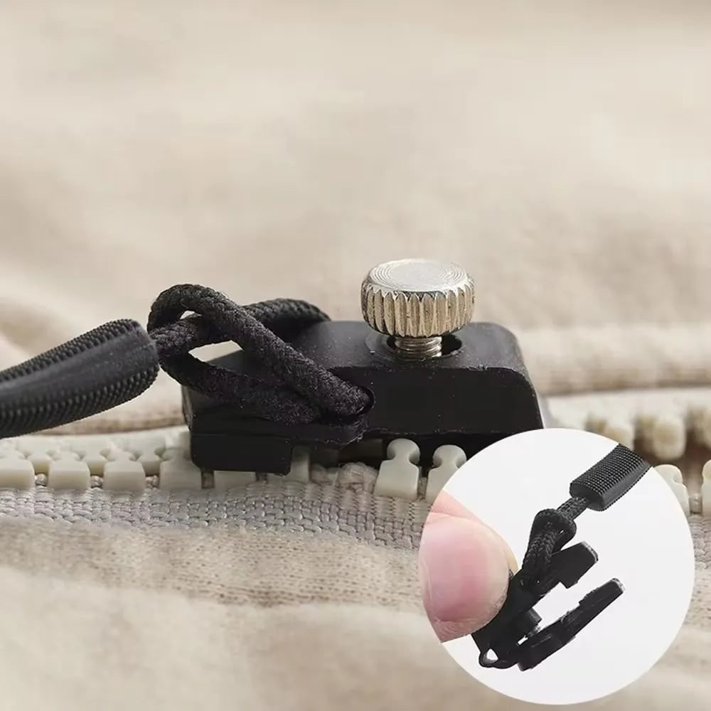 Zipper Replacement Slider for Broken Repair Kit with Universal Clamp