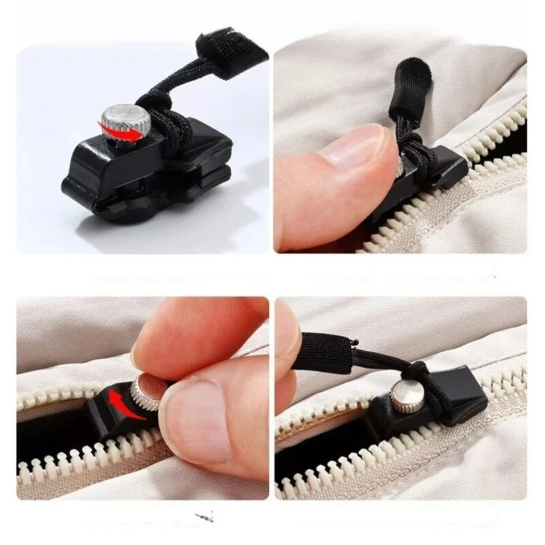 Zipper Replacement Slider for Broken Repair Kit with Universal Clamp