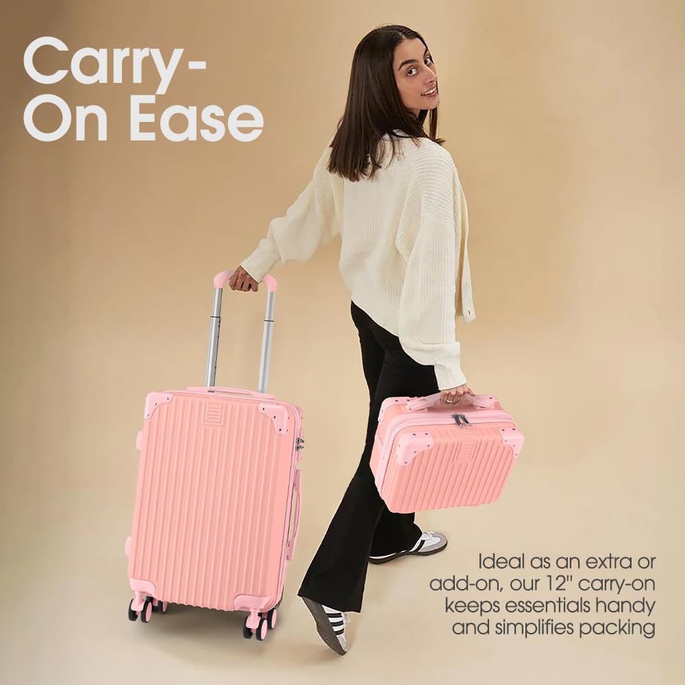 Hardshell Suitcase with Spinner Wheels and TSA Lock – Lightweight Durable Luggage for Business and Travel